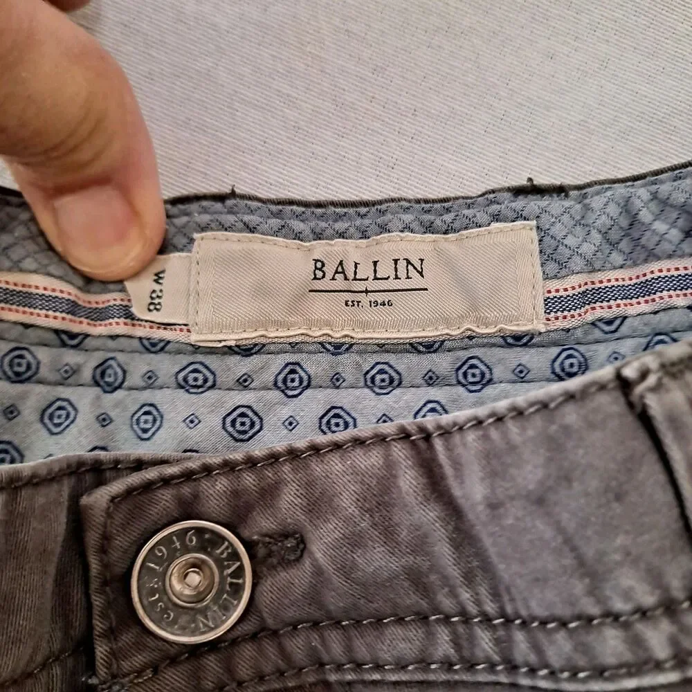 Ballin Crescent Men's Supima Twill Pants Size 38 (36 X 34) Modern Fit Perma